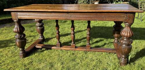 Early oak dining or centre table