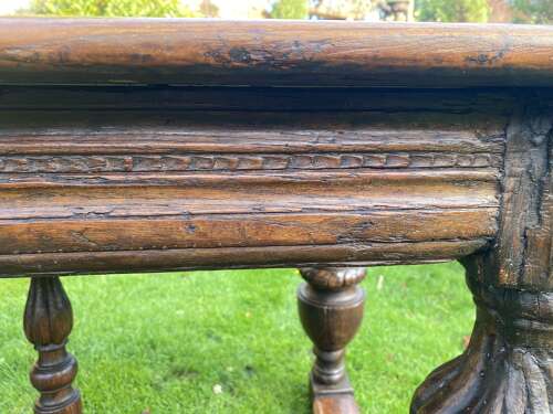 Early oak dining or centre table