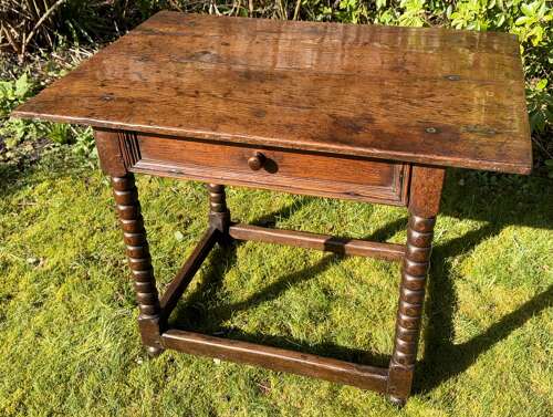 17th Century side table in oak