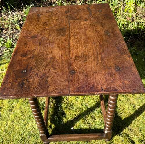 17th Century side table in oak