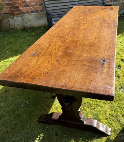 Oak refectory table