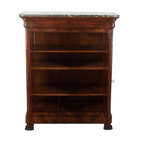19th Century French Flame Mahogany Cupboard