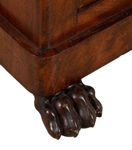 19th Century French Flame Mahogany Cupboard