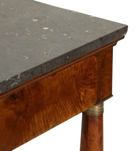 19th Century French Empire Walnut Console Table