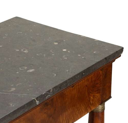 19th Century French Empire Walnut Console Table