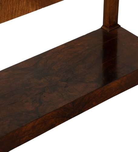 19th Century French Empire Walnut Console Table