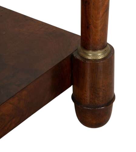19th Century French Empire Walnut Console Table