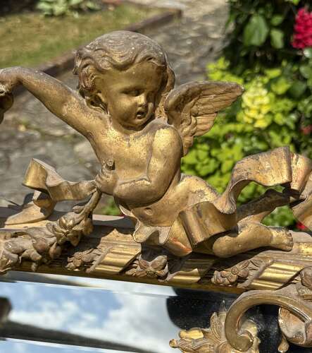French gilt margin mirror