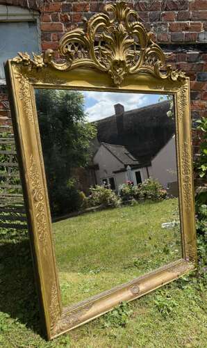 French crested Restauration mirror