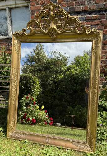 French crested Restauration mirror
