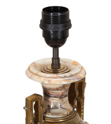 19th Century French Marble & Ormolu Lamps
