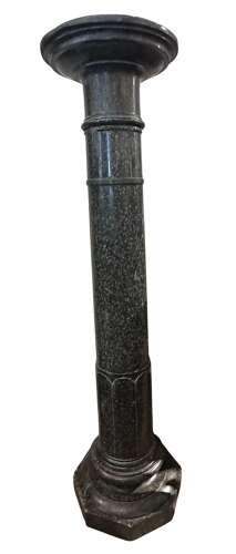 19th Century Italian Verde Antico Marble Column