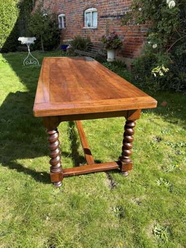 Very large 19th Century Walnut farmhouse table