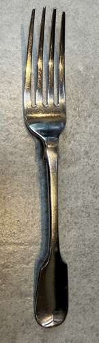 A set of ten matching fiddle pattern sterling silver forks