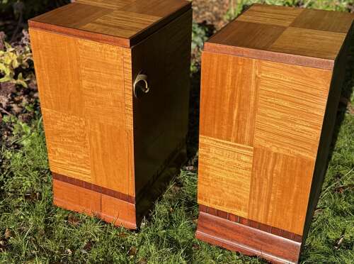 Pair of quality art deco bedside tables