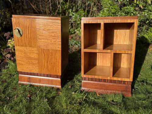 Pair of quality art deco bedside tables