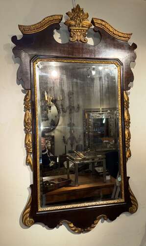 Large George II style wall mirror