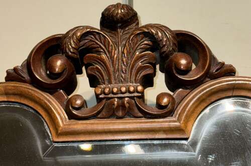 Walnut Queen Anne style mirror