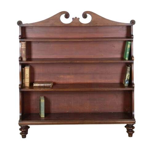 William IV Mahogany Waterfall Bookcase