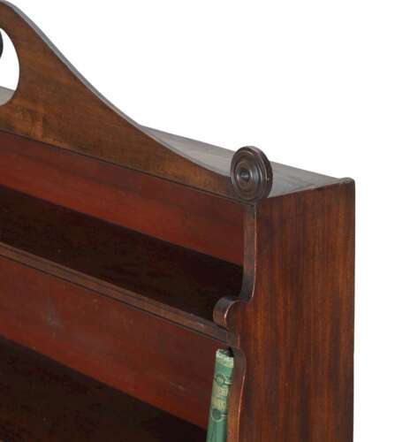 William IV Mahogany Waterfall Bookcase