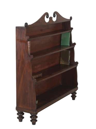 William IV Mahogany Waterfall Bookcase