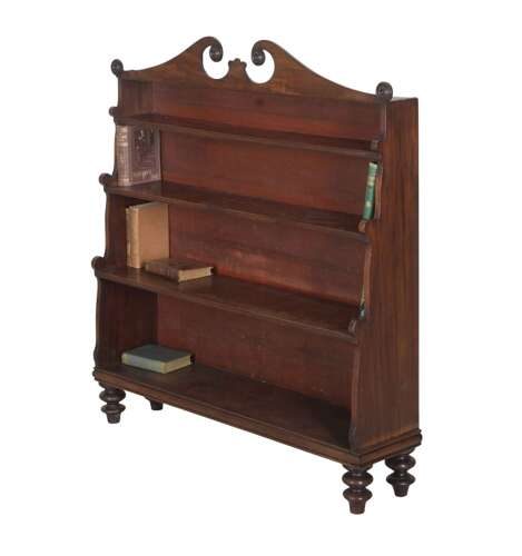 William IV Mahogany Waterfall Bookcase