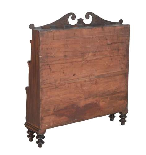William IV Mahogany Waterfall Bookcase