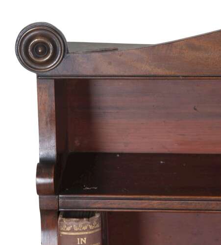 William IV Mahogany Waterfall Bookcase
