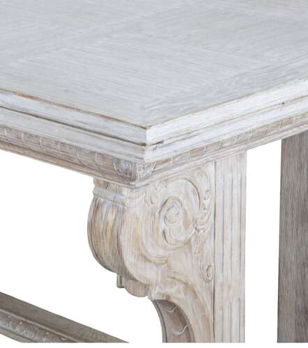 Early 20th Century French Limed Oak Extending Dining Table