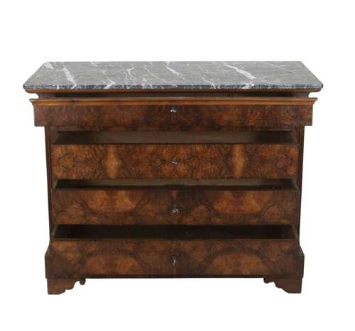 19th C French Louis Philippe Walnut Commode