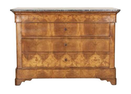 19th C French Louis Philippe Walnut Commode