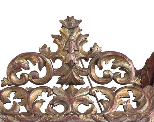 French Rococo Style Gilt Mirror