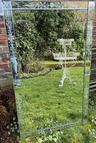 Large rectangular Venetian mirror