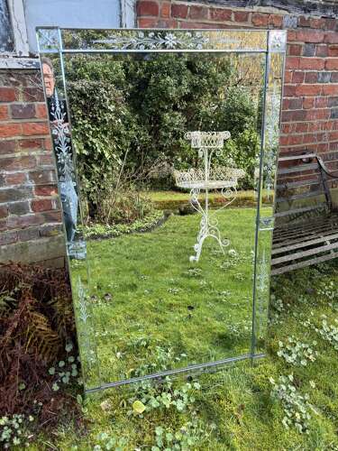 Large rectangular Venetian mirror