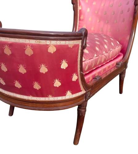French 19th C Empire Chaise