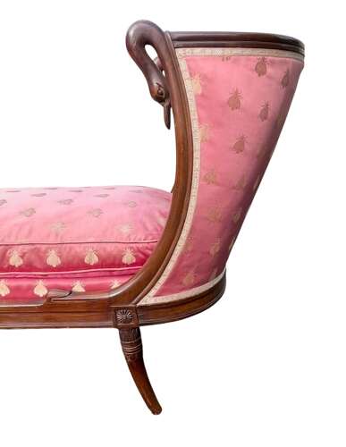 French 19th C Empire Chaise