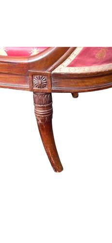French 19th C Empire Chaise