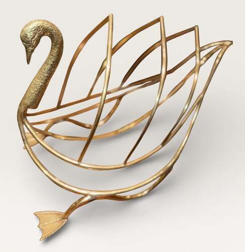 Maison Jansen Swan magazine rack.