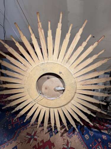 Very large sunburst mirror