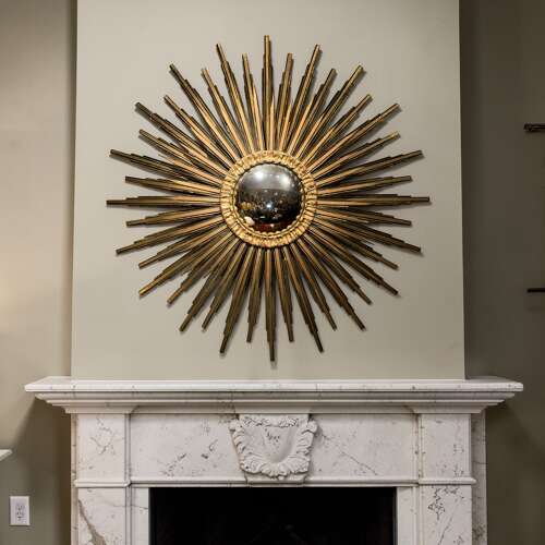 Very large sunburst mirror
