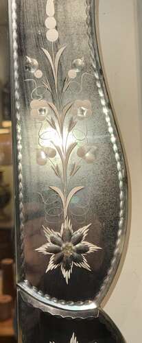 A rectangular Venetian mirror