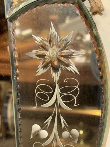 A rectangular Venetian mirror