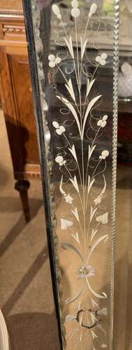 Large rectangular Venetian mirror