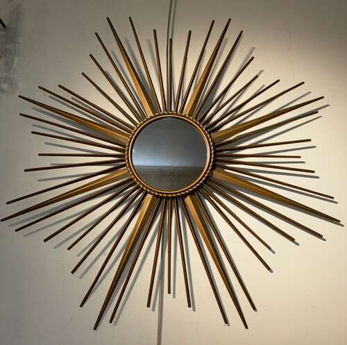 Mid century sunburst mirror