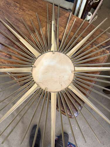 Mid century sunburst mirror
