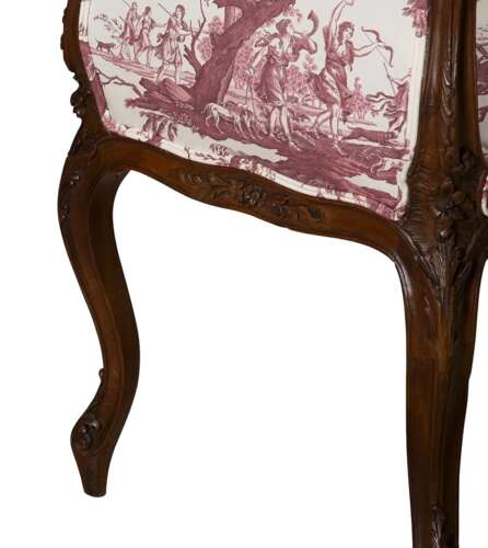 19th C French Walnut Window Seat