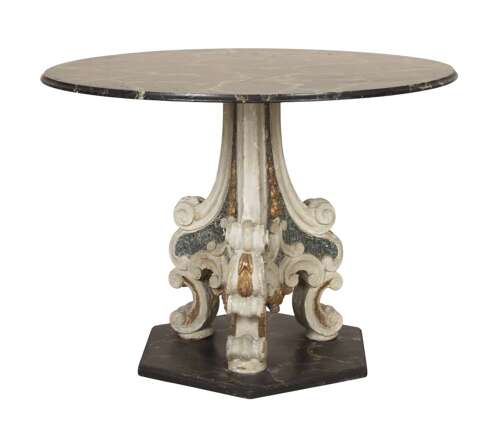 19th C Italian Painted Centre Table
