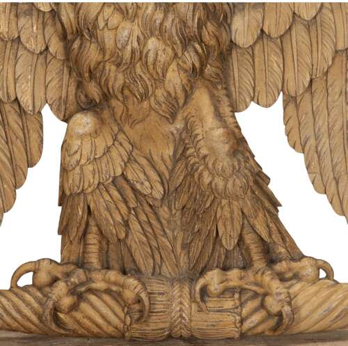 Early 19th C French Carved Walnut Napoleonic Eagle