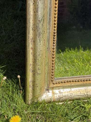 Louis Philippe silver gilt mirror