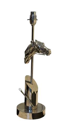 French Mid Century Horse Table Lamp